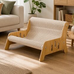 Compact Cat Scratcher Bed Lounge Chair for Cats