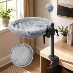 Cat Desk Hammock 360 Rotatable Adjustable Height Hanging Bed Washable Pet Nest