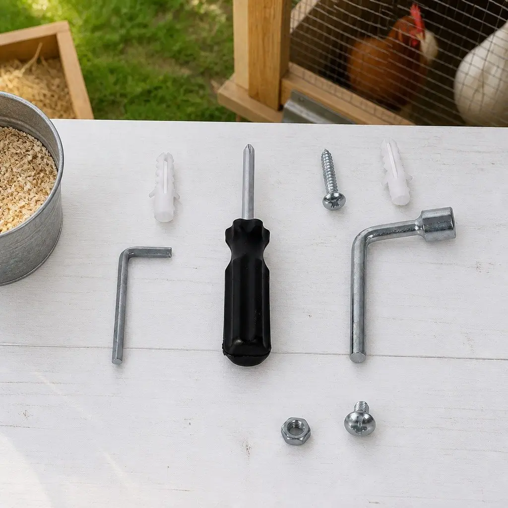 Chicken Nesting Box 6 Hole Roll Away Egg Collection Laying Hen Coop Hutch