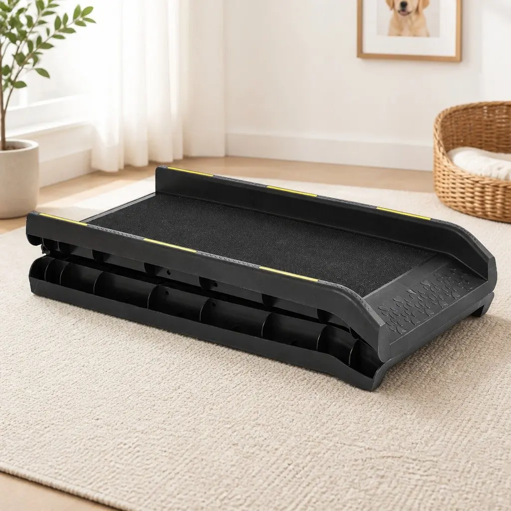 Dog Ramp Black Foldable Portable Safe Access for Large Breed Pets