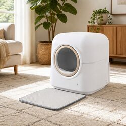 Smart Automatic Cat Litter Box Self-Cleaning with App Control Wi-Fi Enabled Pet