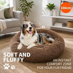 Concise and Comfortable XL Round Dog Bed 100cm