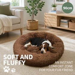 Comfortable Round Dog Bed for Your Pet - 90cm