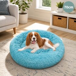 Comfortable Round Dog Bed, 70cm Green - Order Now