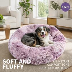 Round Pet Bed 90cm: Soft, Comfortable, and Safe