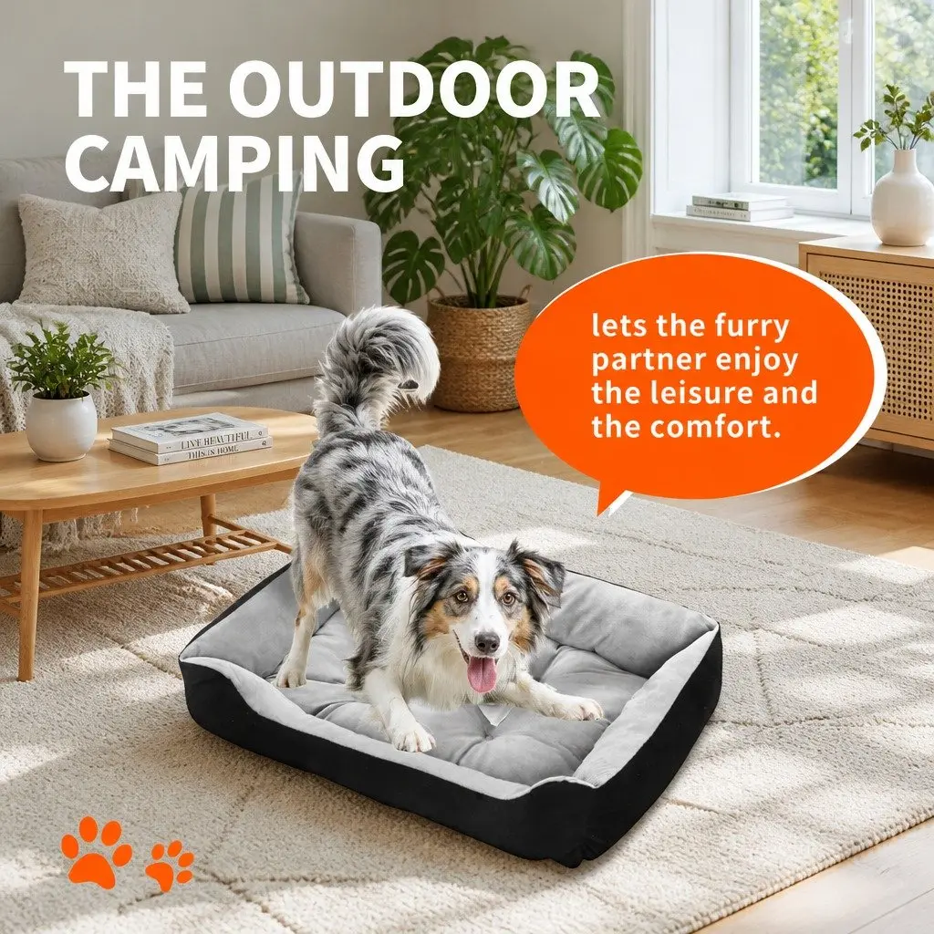 Pet Calming Bed Washable Soft Warm Mat for Dogs Cats Large Medium Sizes Portable