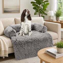 Concise Dog Couch Protector with Plush Comfort
