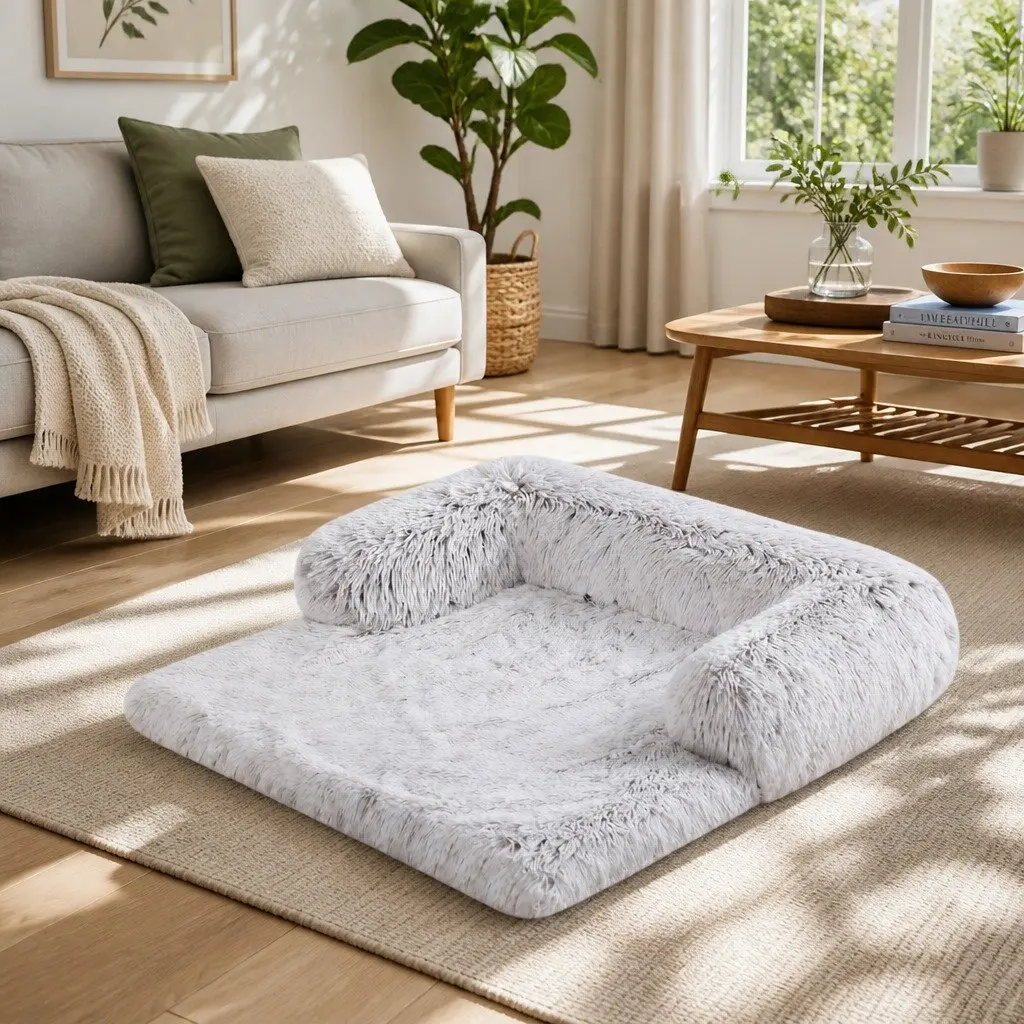 Pet Sofa Bed Gradient Grey Large Waterproof Non-Slip Cover Protector