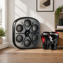 Smart Music Punching Box with 12OZ Boxing Gloves Wall Mount Home Workout Machine