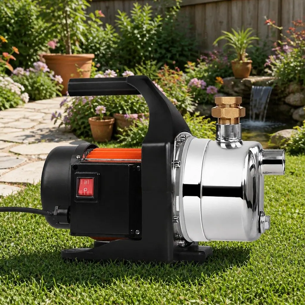 Garden Water Pump 1500W Max Pressure Irrigation Tank Stainless Steel Farm House