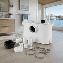Macerator Sewerage Pump Waste Water Disposal Unit Four Inlets 400W Bathroom