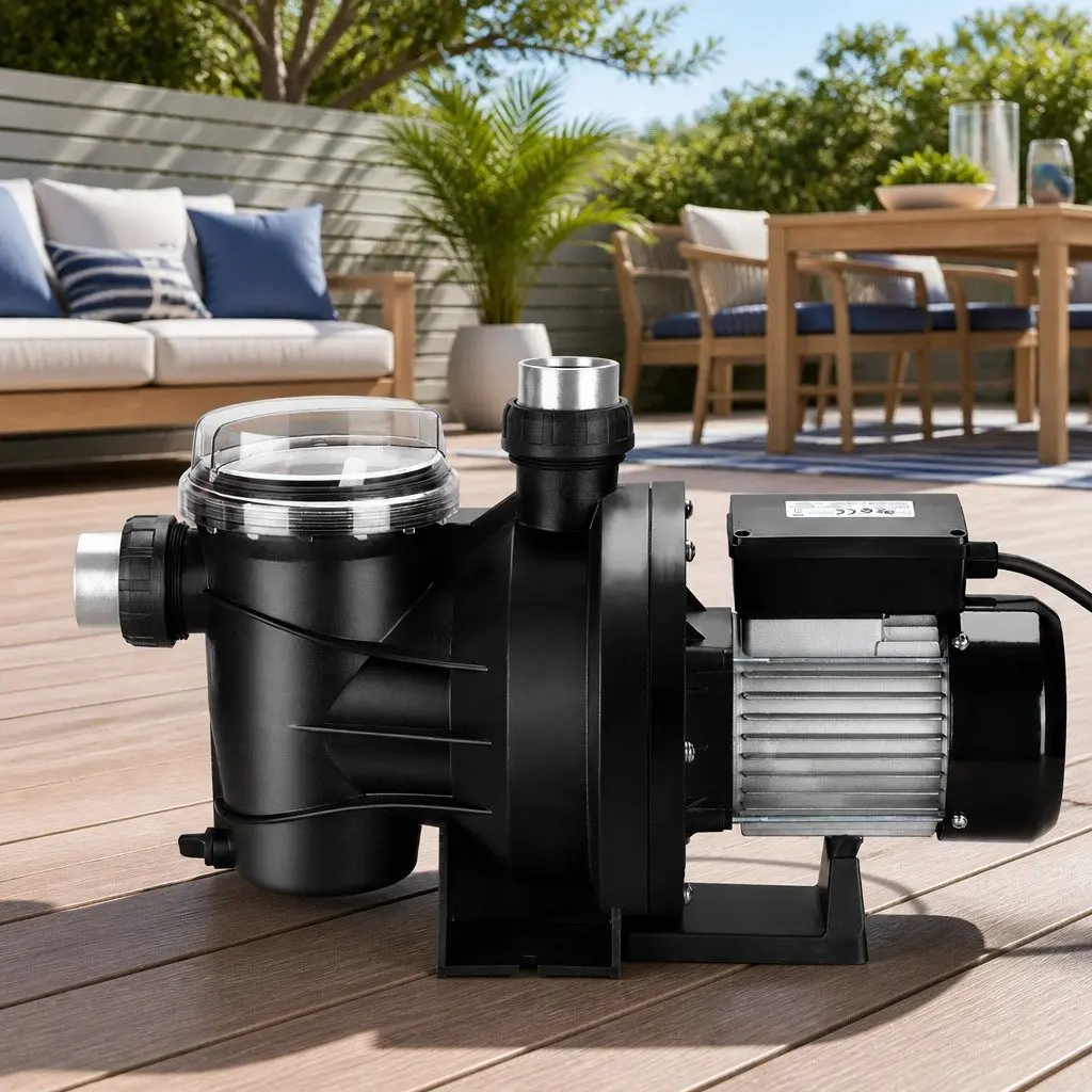 Pool Pump Black 2000W 2.7HP High-Performance Water Circulation Filter for Swimming Pools