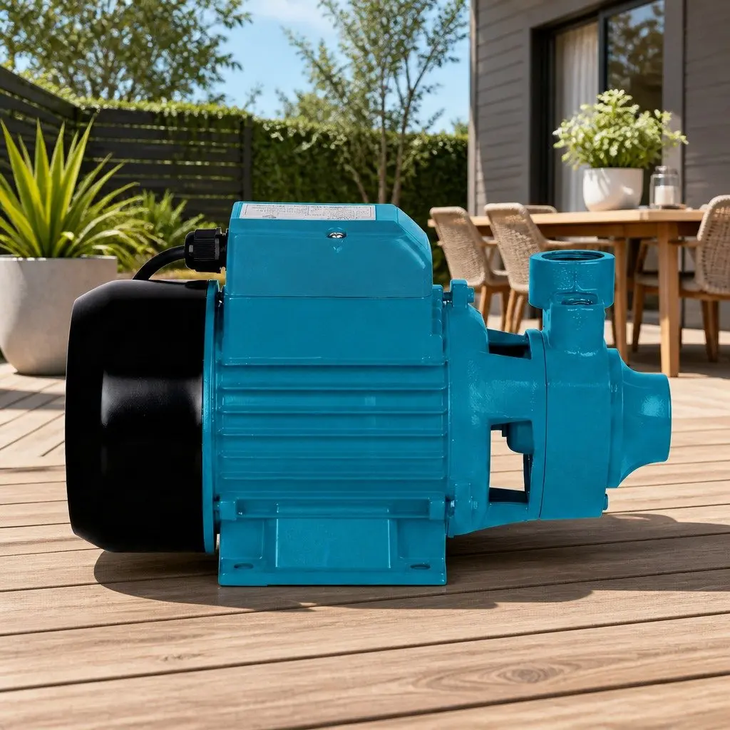 Irrigation Pump Blue 750W High Flow Rate Rust-resistant Brass Impeller Suitable for Garden Pool Cleaning