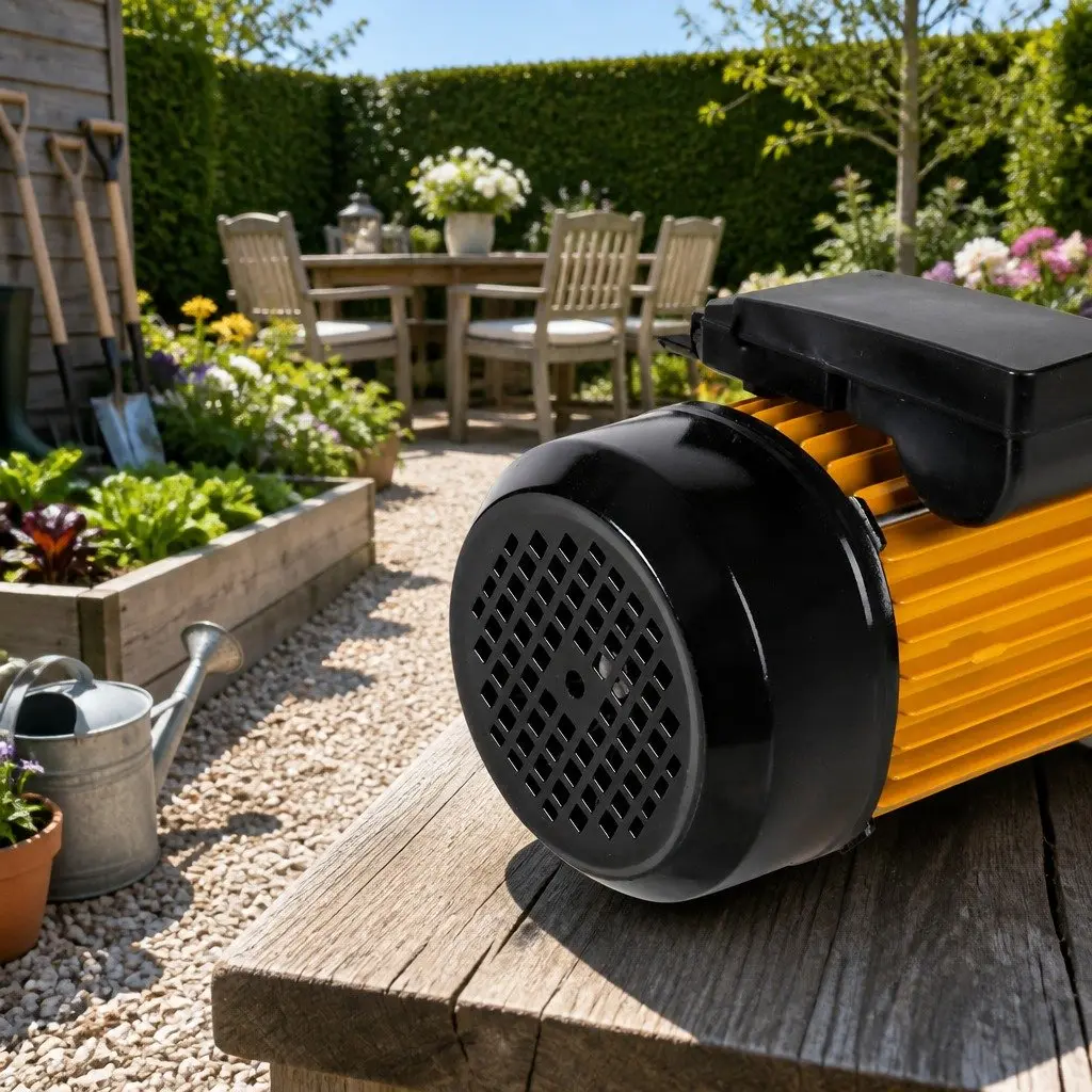 4-Stage Water Pump Yellow 2000W Automatic Pressure Controller for Garden Irrigation Home Water Supply