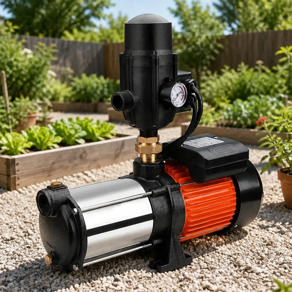 Irrigation Pump Black 1800W Automatic Multi-Stage Pressure Pump with Electronic Pressure Controller