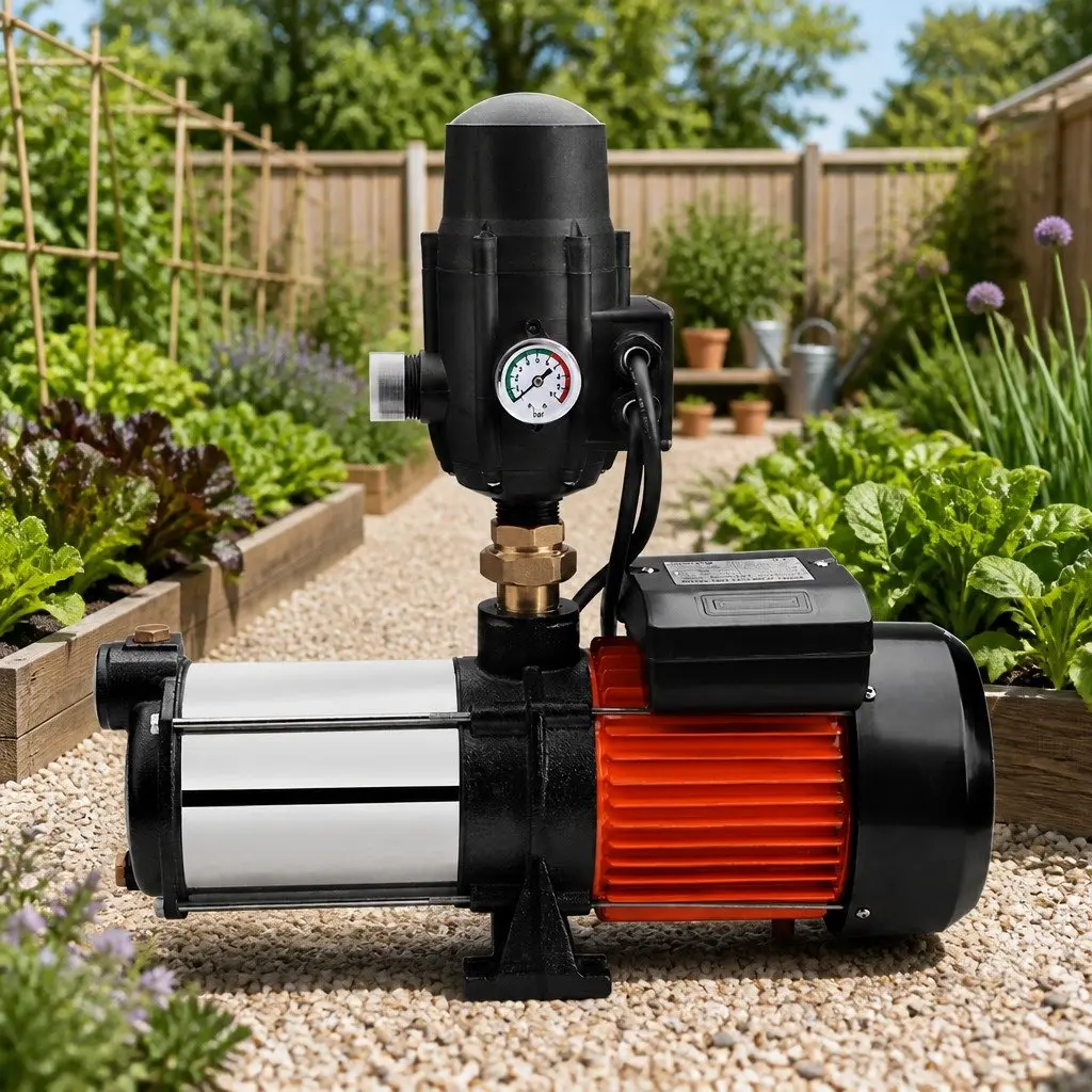 Irrigation Pump Black 1800W Automatic Multi-Stage Pressure Pump with Electronic Pressure Controller