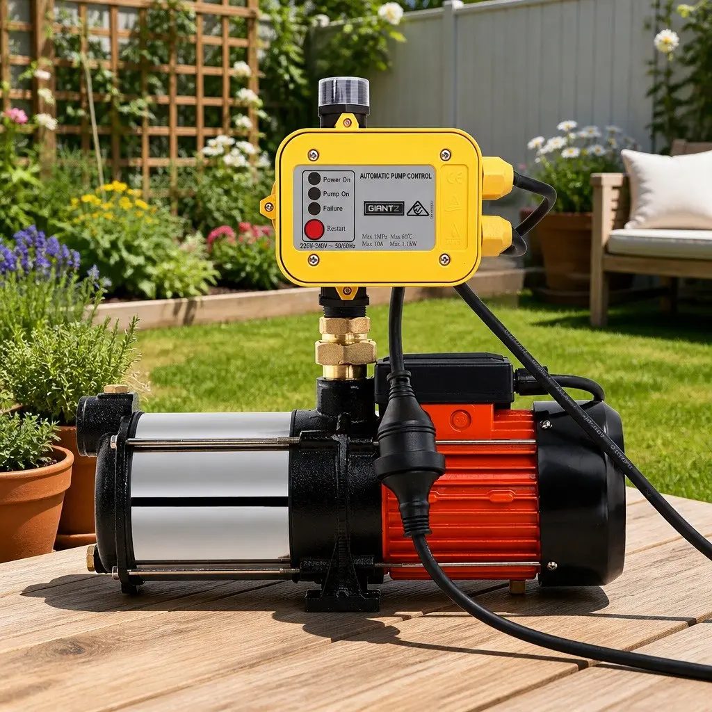 Garden Water Pump 1800W Multi-Stage High Pressure Irrigation Booster Automatic
