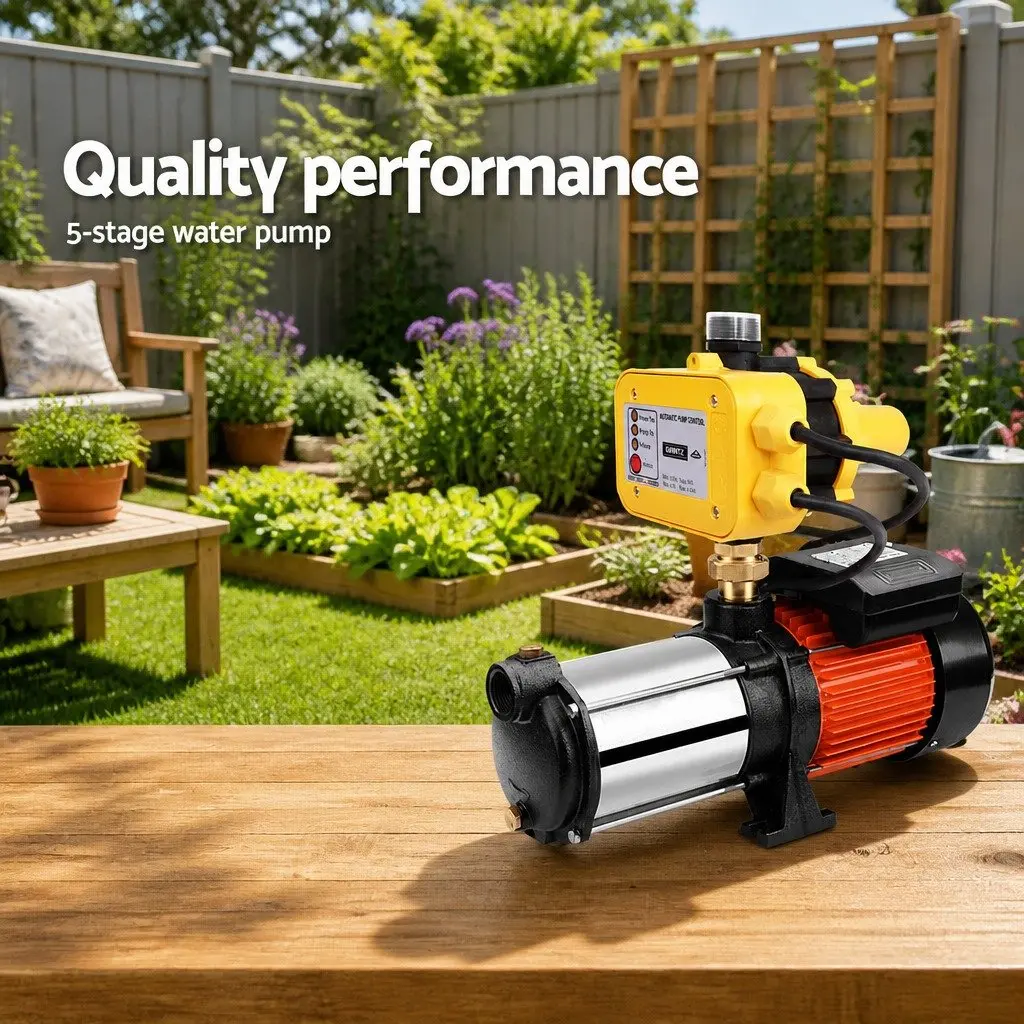 Garden Water Pump 1800W Multi-Stage High Pressure Irrigation Booster Automatic