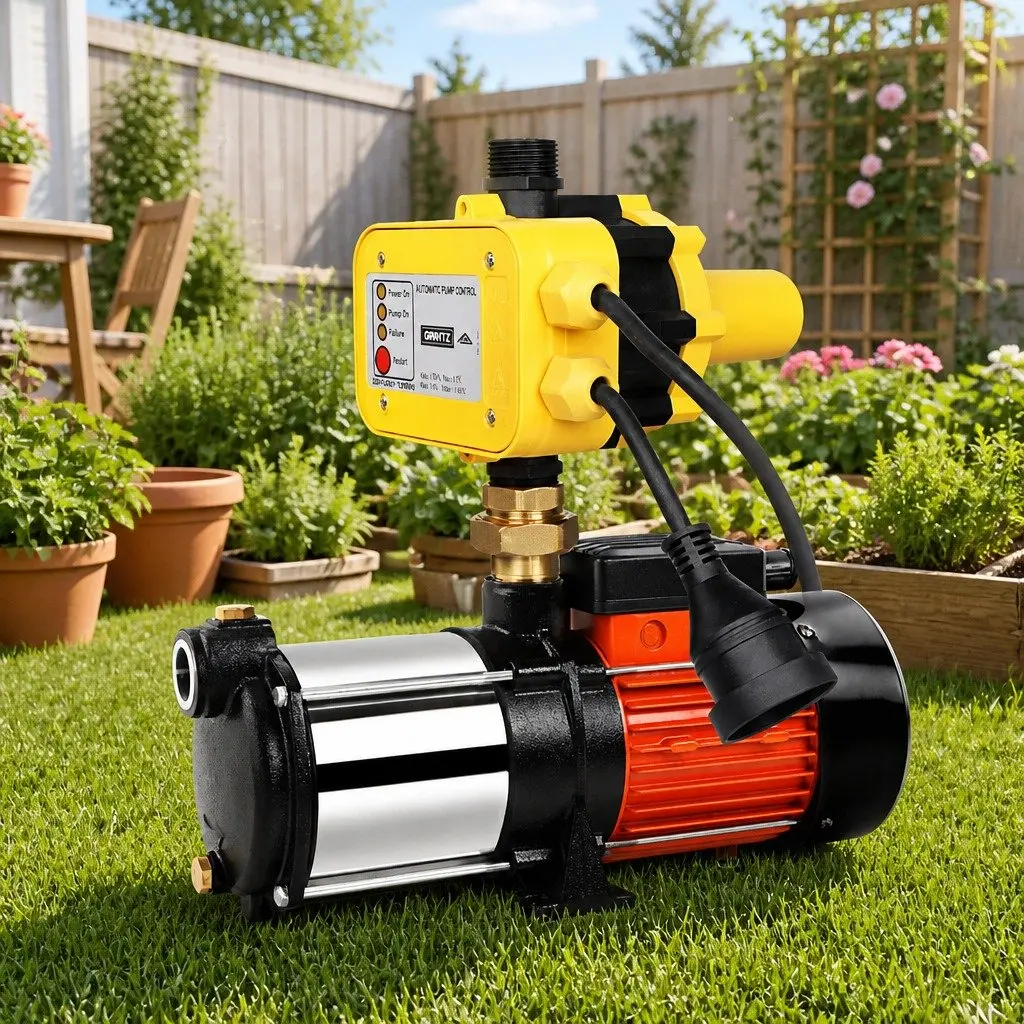 Garden Water Pump 1800W Multi-Stage High Pressure Irrigation Booster Automatic