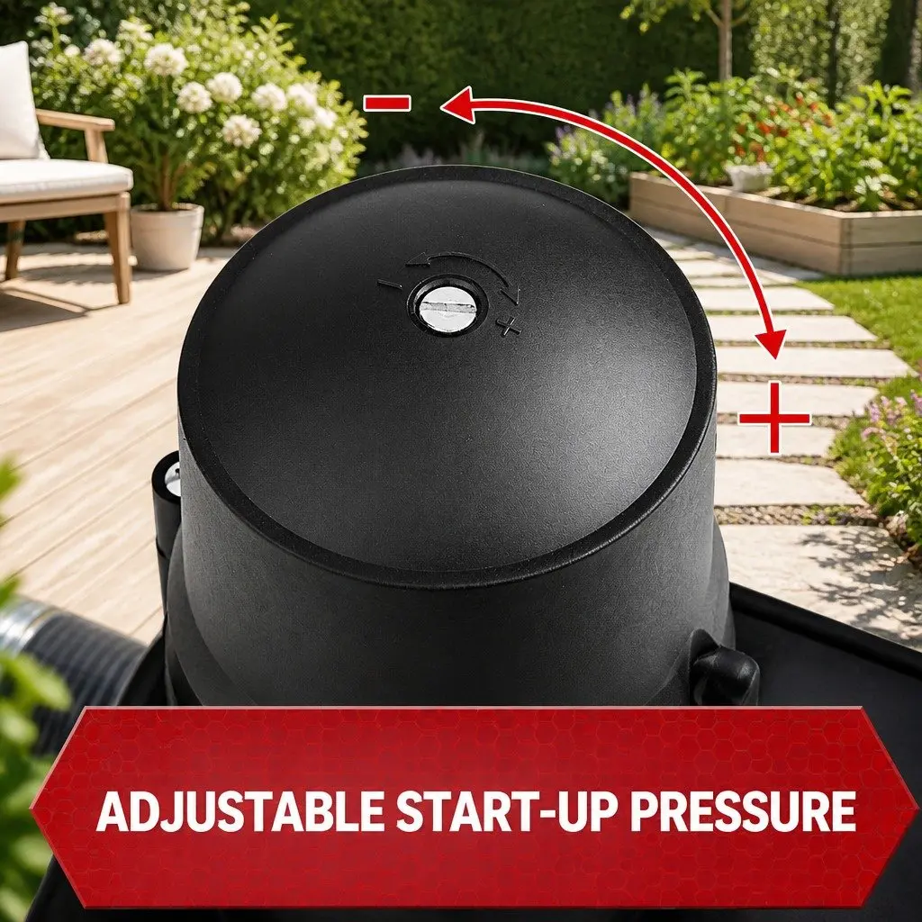 5-Stage Water Pump Black 2500W Maximum Pressure Self-Priming for Garden Irrigation and Household Water Transfer