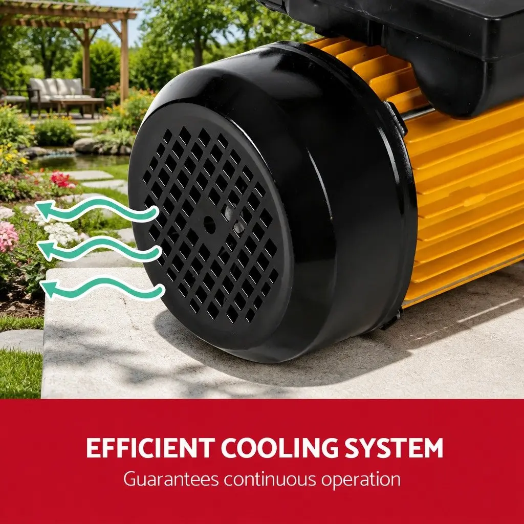 Irrigation Pump Yellow 2500W 5-Stage High Pressure Self-Priming with Automatic Pressure Controller