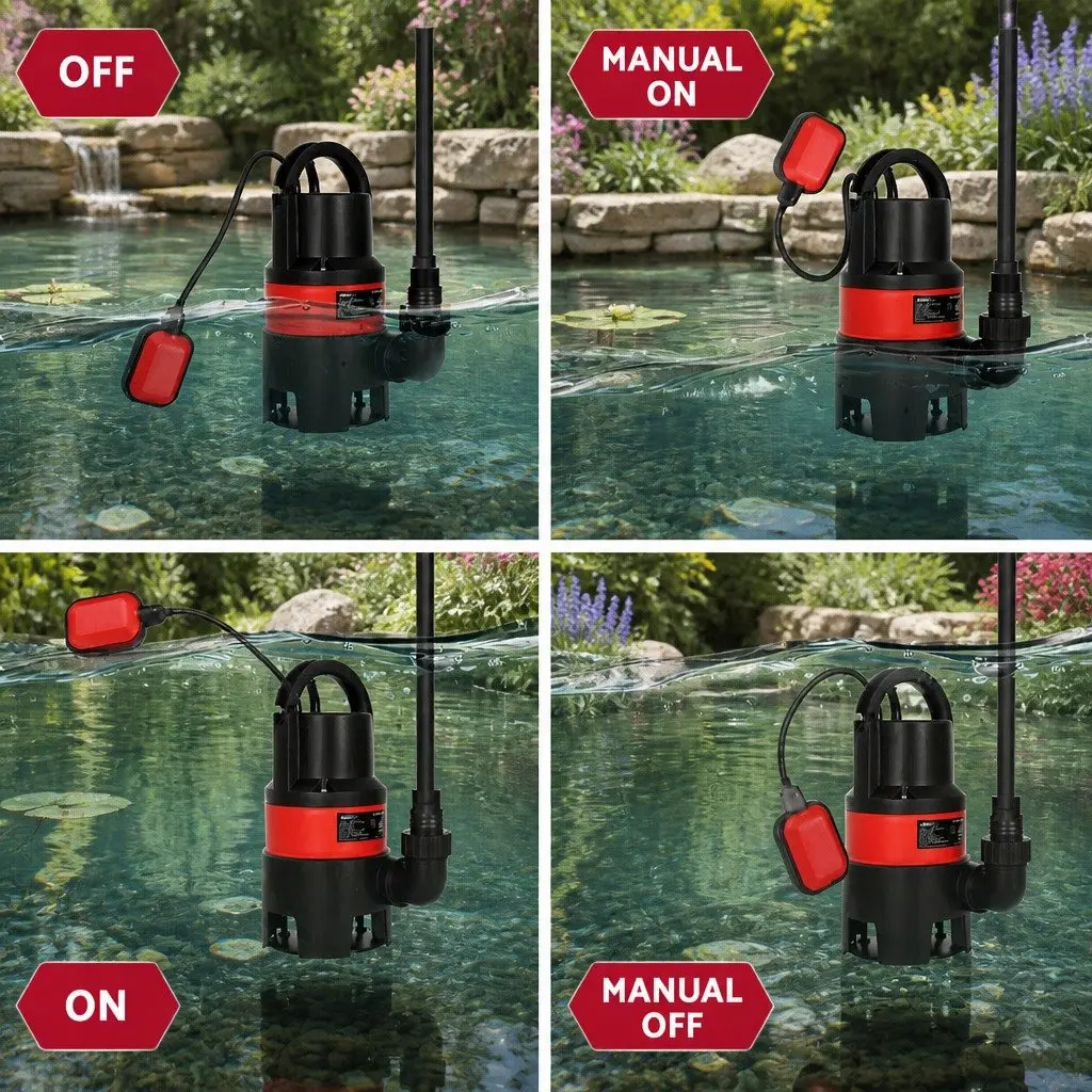 Submersible Pump 400W Dirty Water Sewage Bore Tank Well Drainage Portable