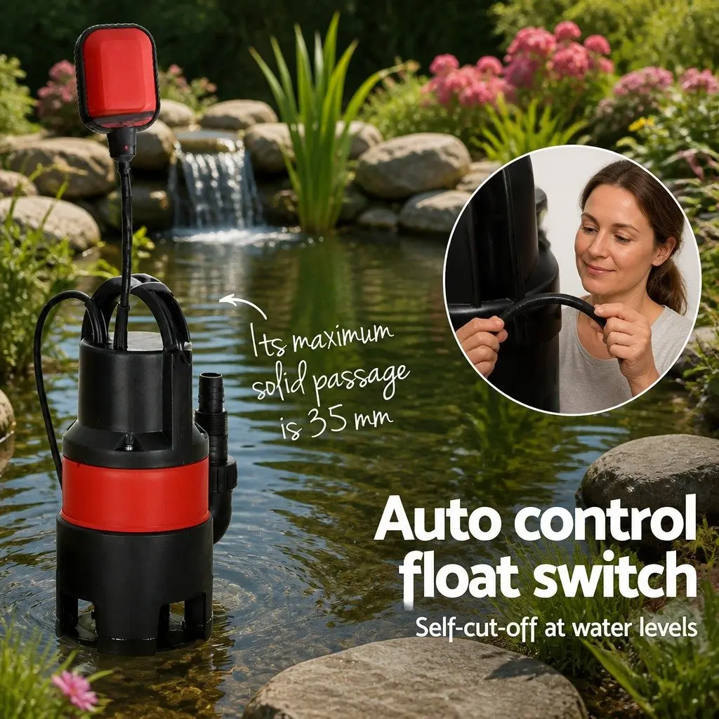 Submersible Pump 400W Dirty Water Sewage Bore Tank Well Drainage Portable