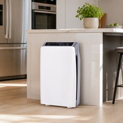 Air Purifier 4 Stage HEPA Filter White Ioniser Remote Control Timer