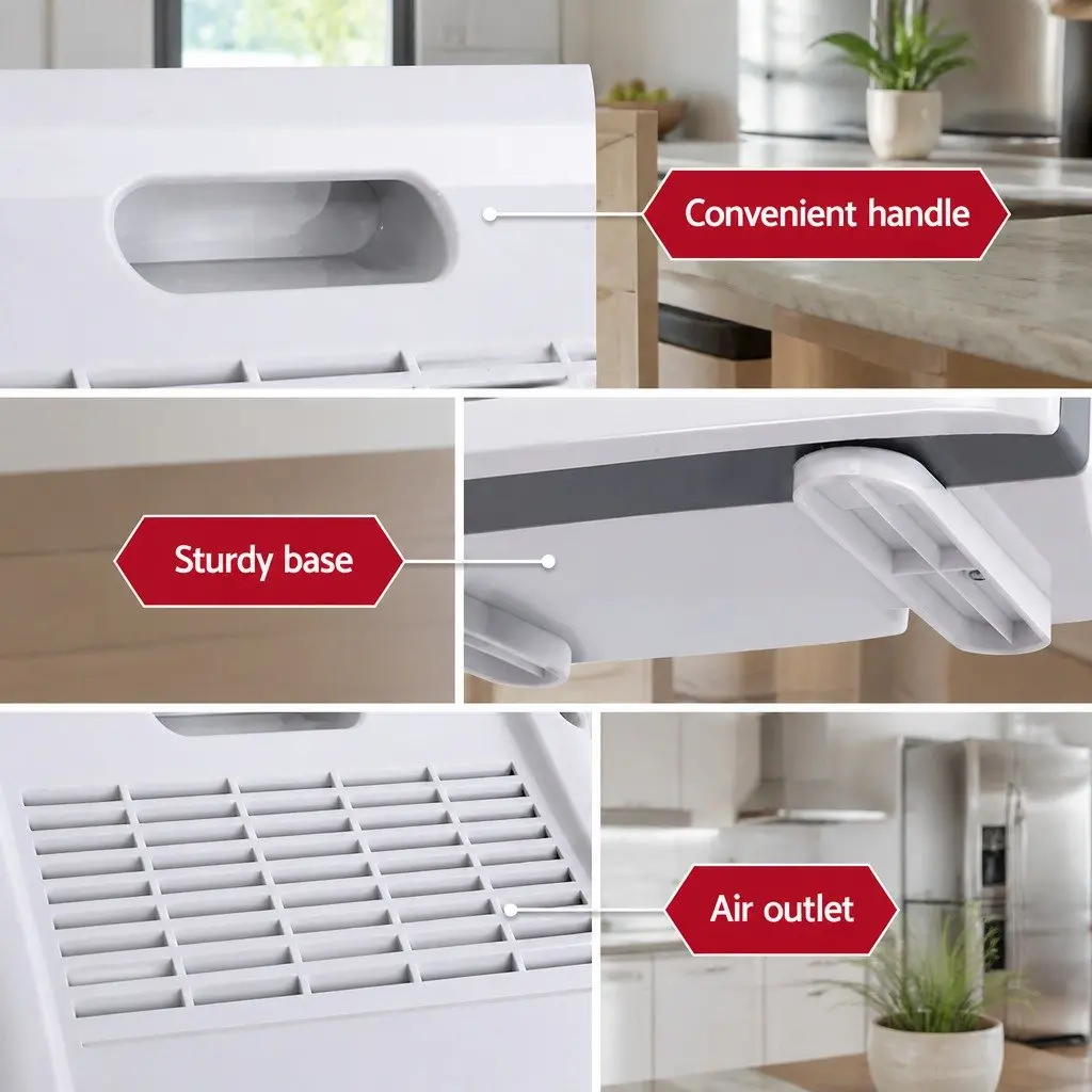 Air Purifier White 4 Stage HEPA Filter Ioniser Remote Control Timer