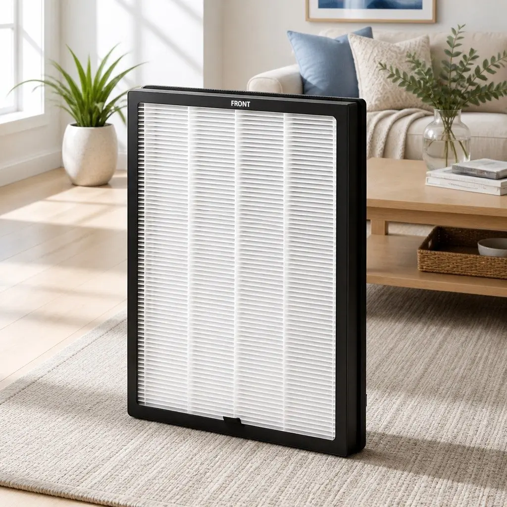 Air Purifier Replacement Filter Black 30x29x2.9cm H12 HEPA Activated Carbon Cotton