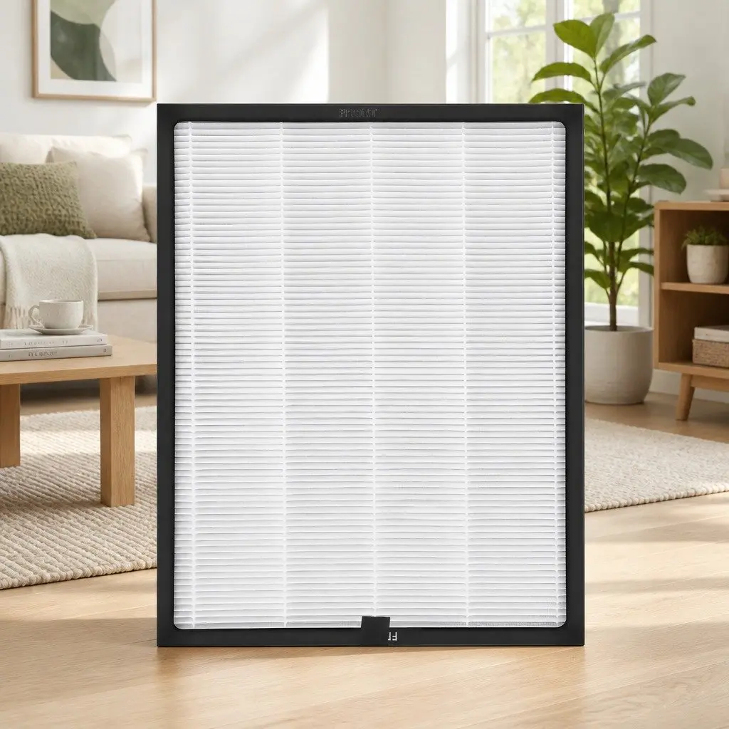 Air Purifier Replacement Filter Black 30x29x2.9cm H12 HEPA Activated Carbon Cotton
