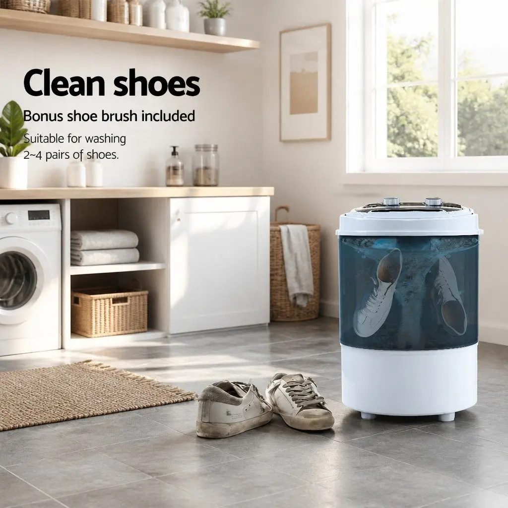 Portable Washing Machine 3KG Capacity Compact Lightweight Travel Camping Laundry