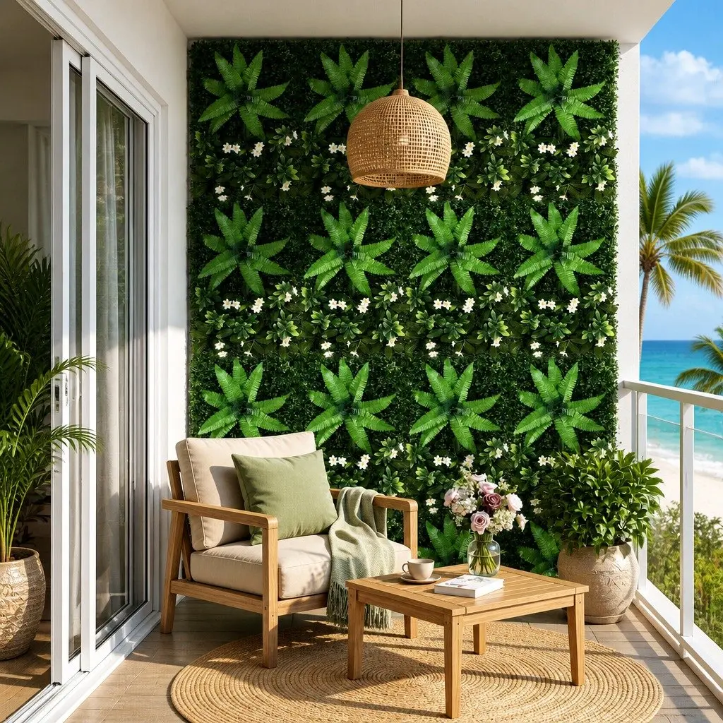 Artificial Plant Wall Panels 40X60CM Boxwood Greenery Backdrop Indoor Outdoor