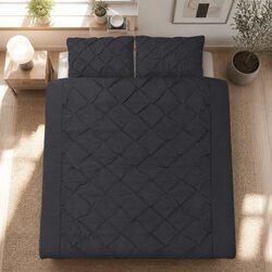 Effortless Style: King Quilt Cover Set in Black