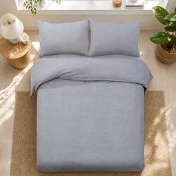 Compact Grey 3-Piece Quilt Cover Set – Quality You Can Trust