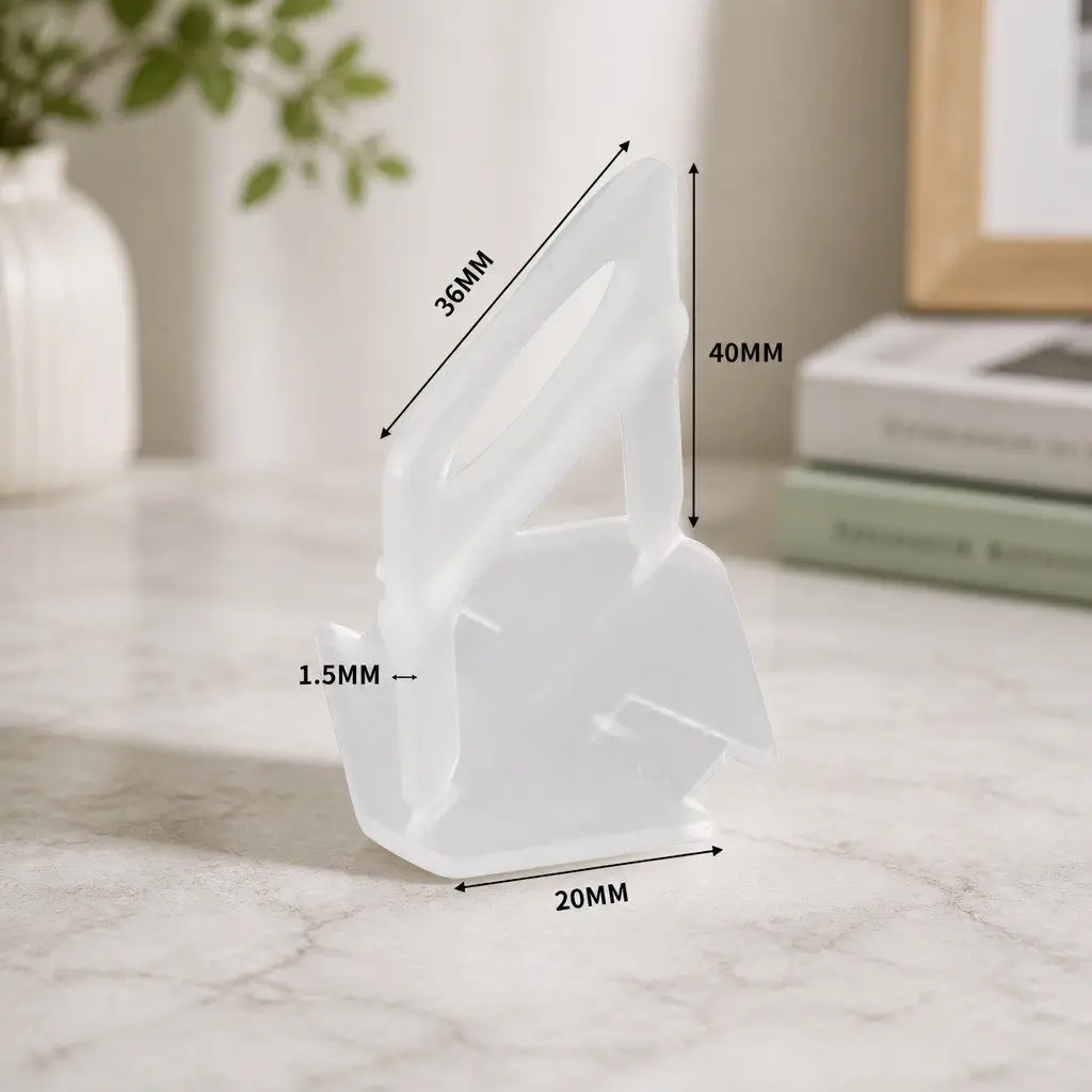 Tile Leveling System Clips White 37mm x 37mm Easy to Use Kit with Wedges Pliers Suction Cups 2000 Piece