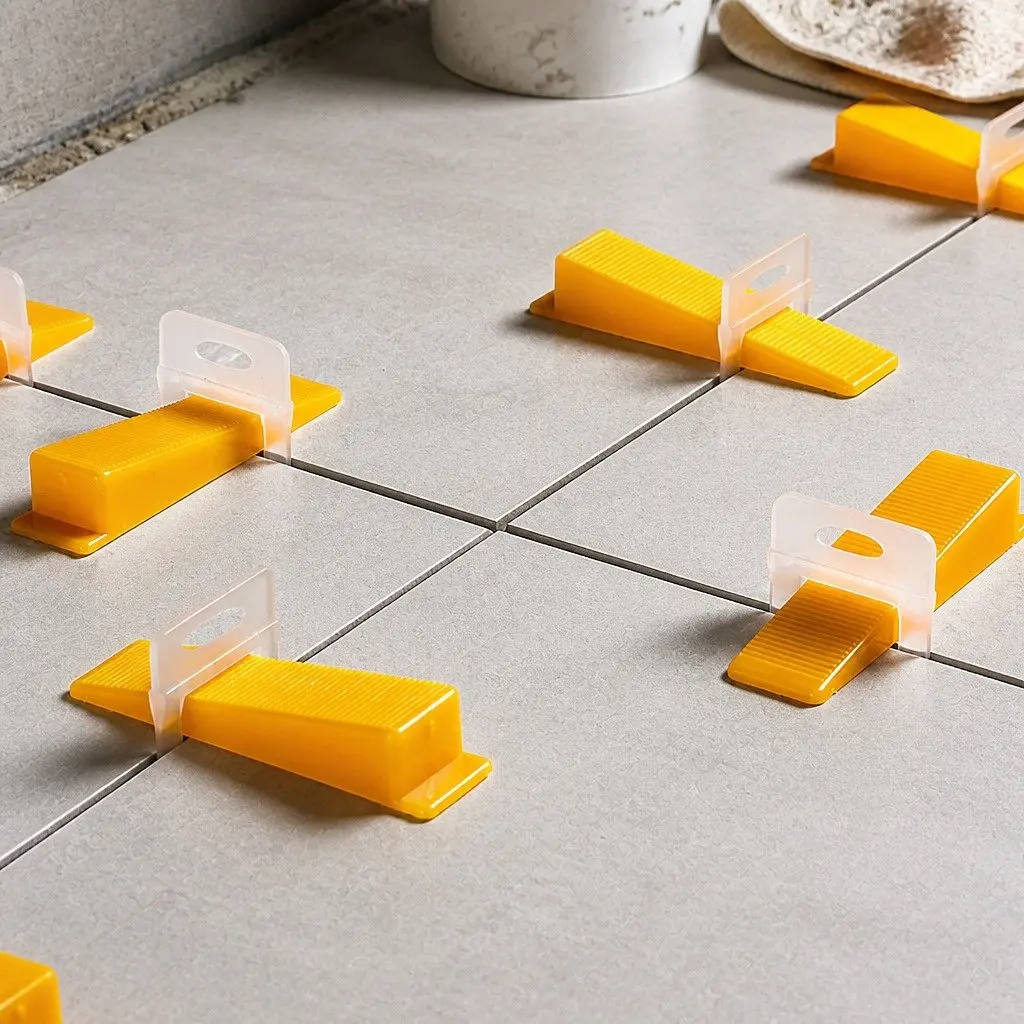 Tile Leveling System Clips Wedges Pliers Suction Cups Yellow 400 Piece Installation Tool Set