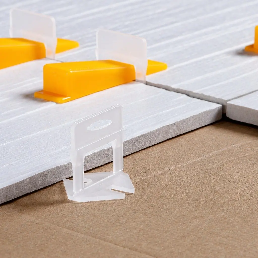 Tile Leveling System White Clips Yellow Wedges Yellow Push Plier Black Suction Cups Installation Tool Kit