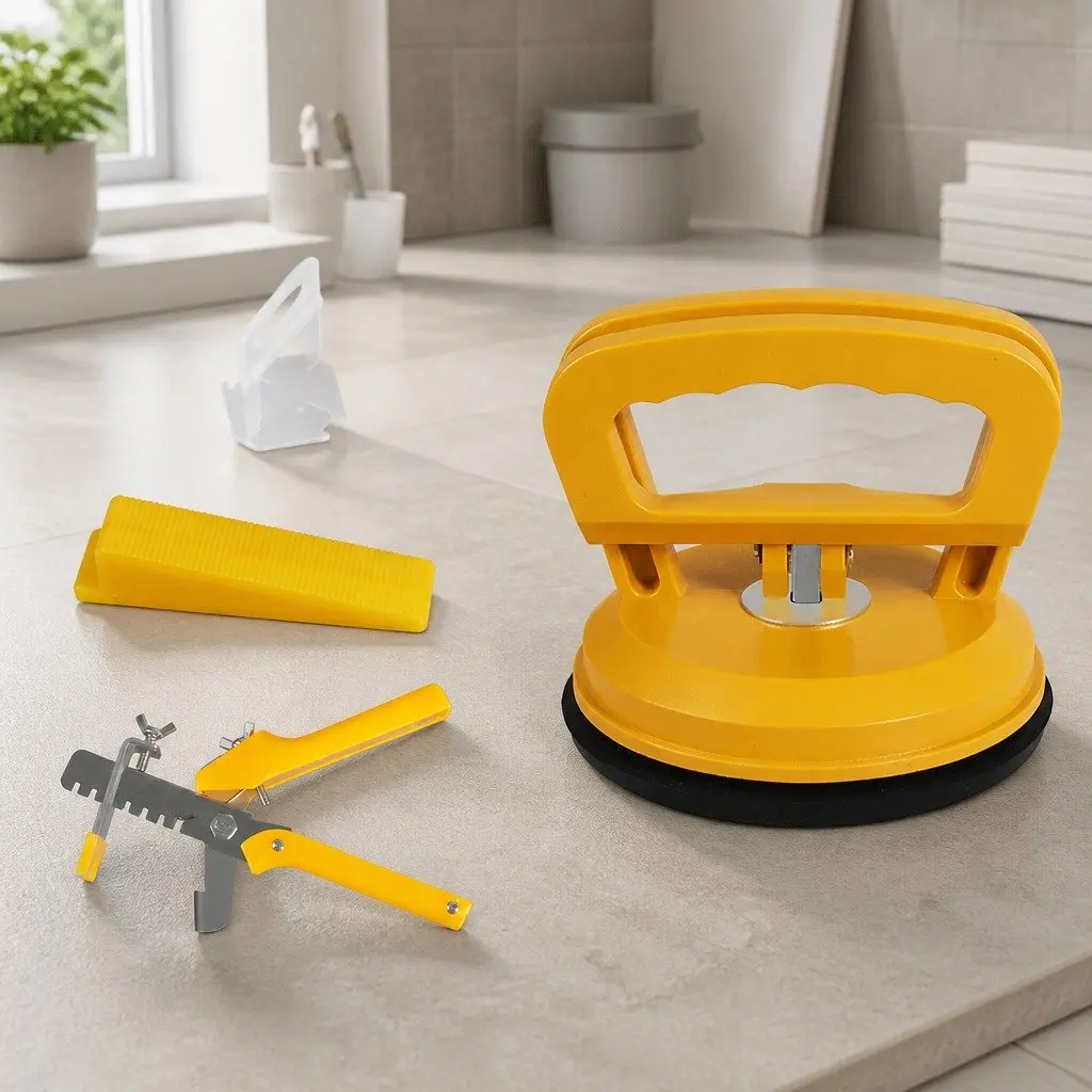 Tile Leveling System White 400 Clips 200 Wedges Pliers Suction Cups Installation Tool