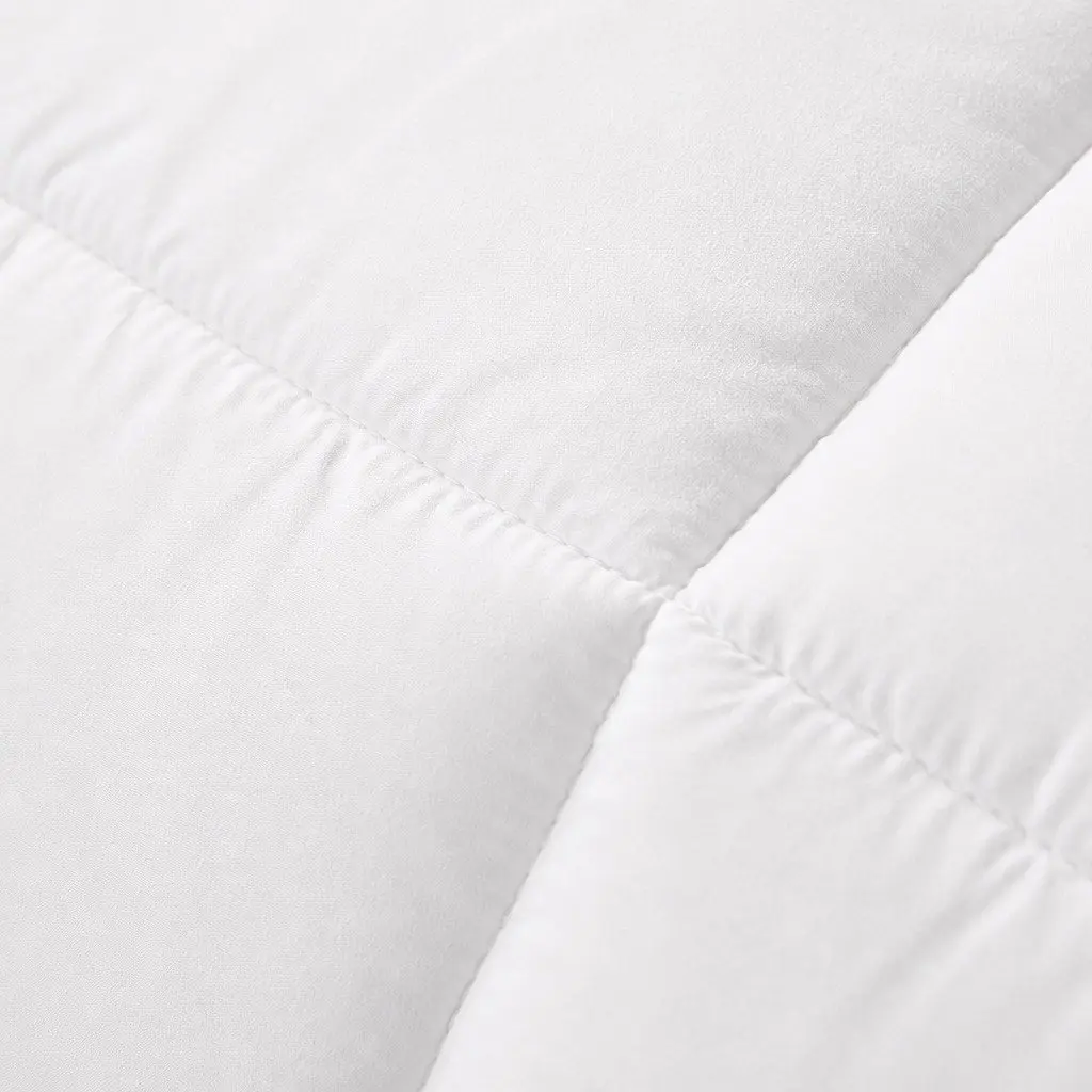 Microfiber Quilt Doona Duvet King Single Baffle Box Design Siliconized Fibrefill