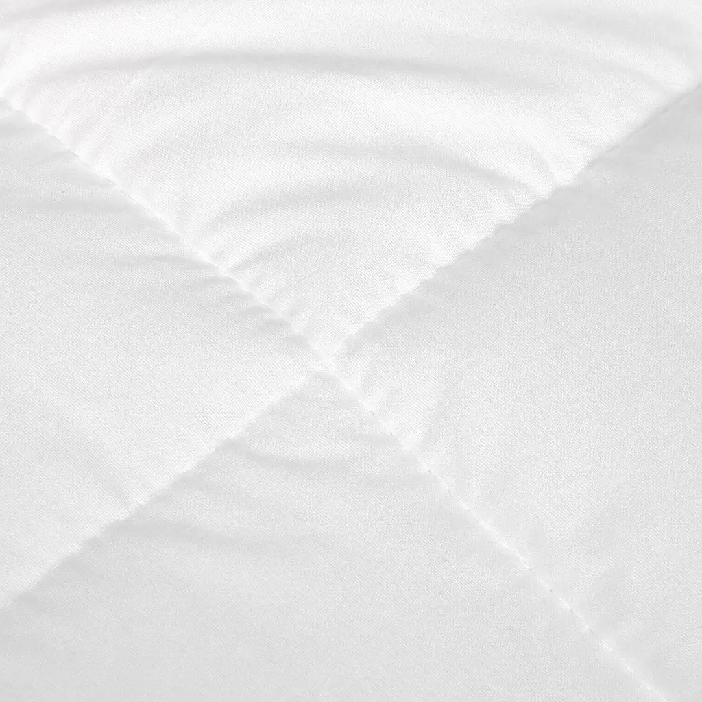 Renewable Fiber Quilt White Double 200GSM Soft Breathable Hypoallergenic Box Stitched