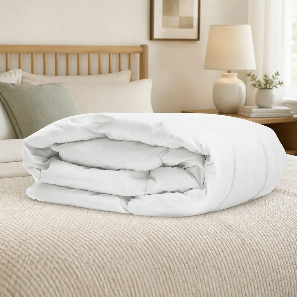 King Quilt Renewable Fiber 200GSM Soft Breathable Hypoallergenic Box Stitched