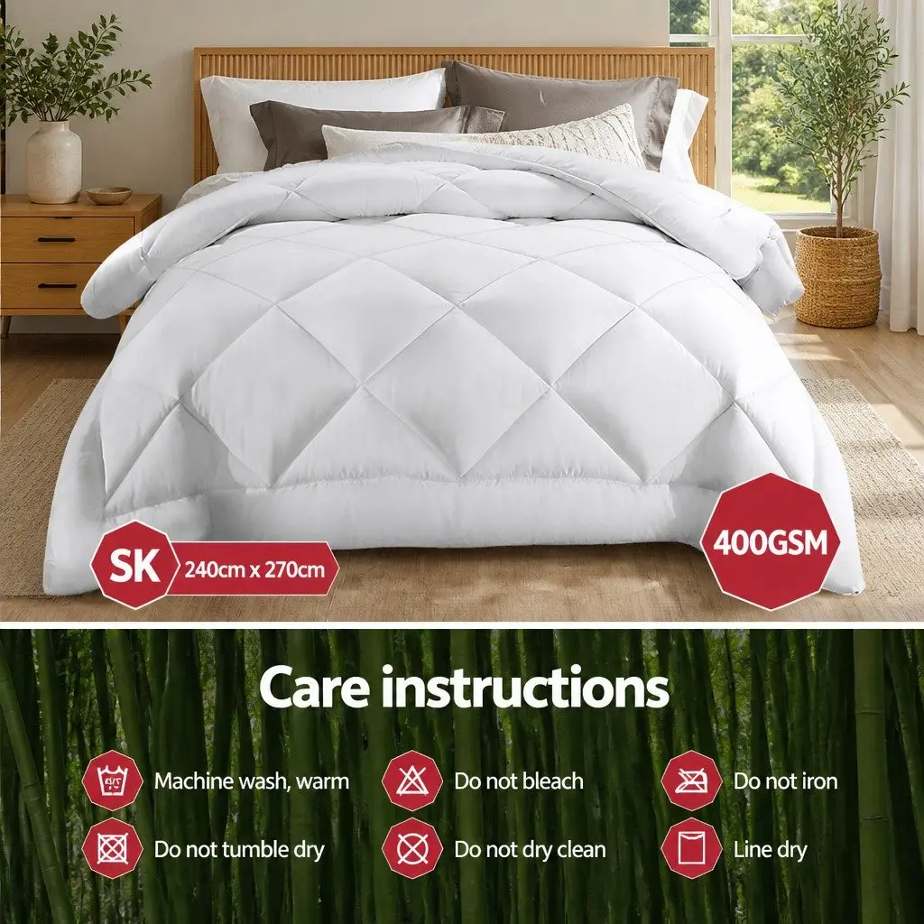 Super King Microfibre Bamboo Quilt