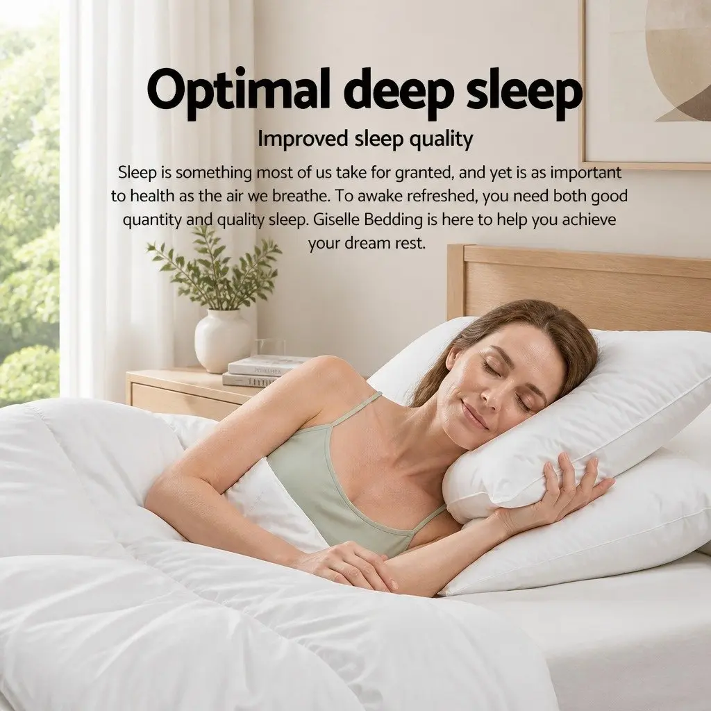 King Bamboo Microfibre Quilt 400GSM Bedroom Bedding Duvet Cover White
