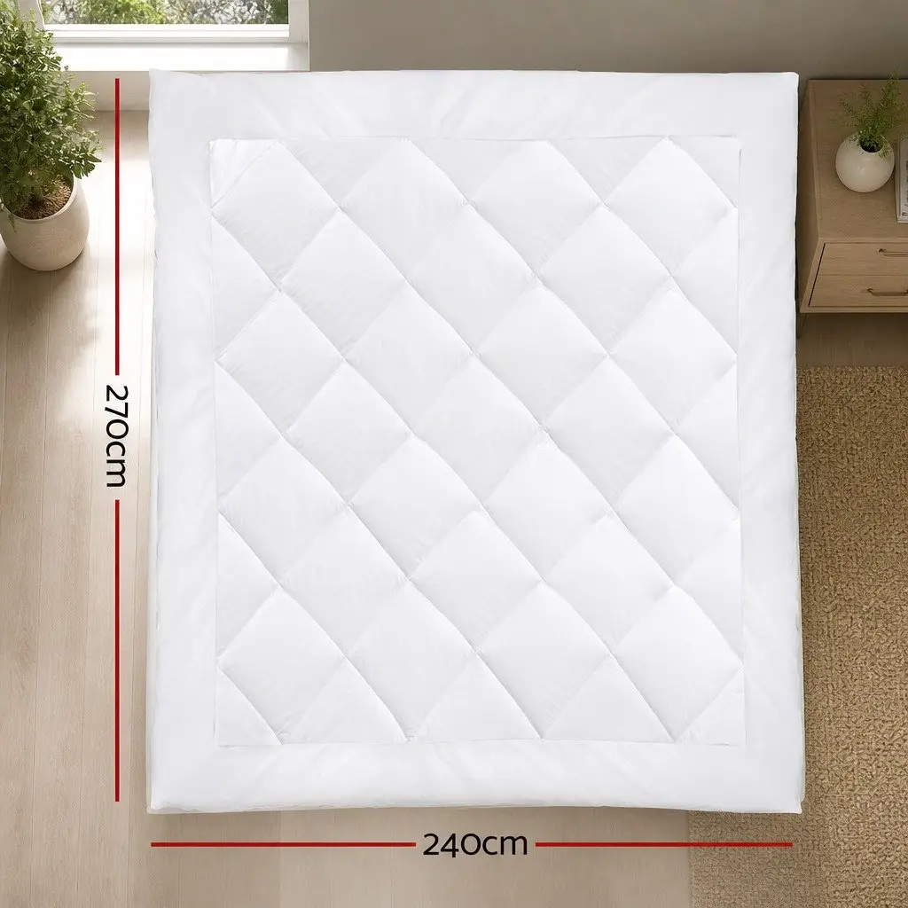 Bamboo Microfibre Quilt Super King 700GSM Hollow Fibre Filling Baffle Box Design