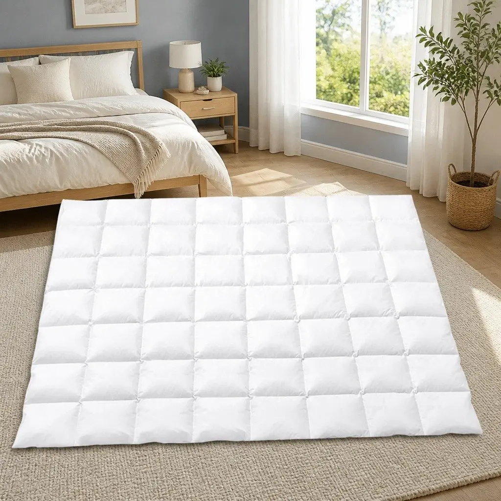 Duck Down Feather Quilt for Double Beds