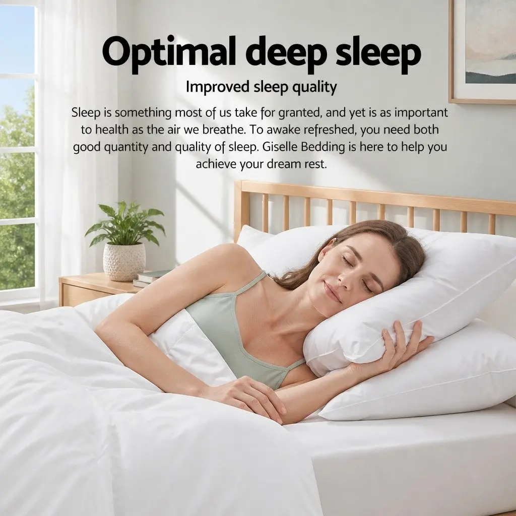 Duck Down Feather Quilt White Double Bed 700GSM Baffle Construction