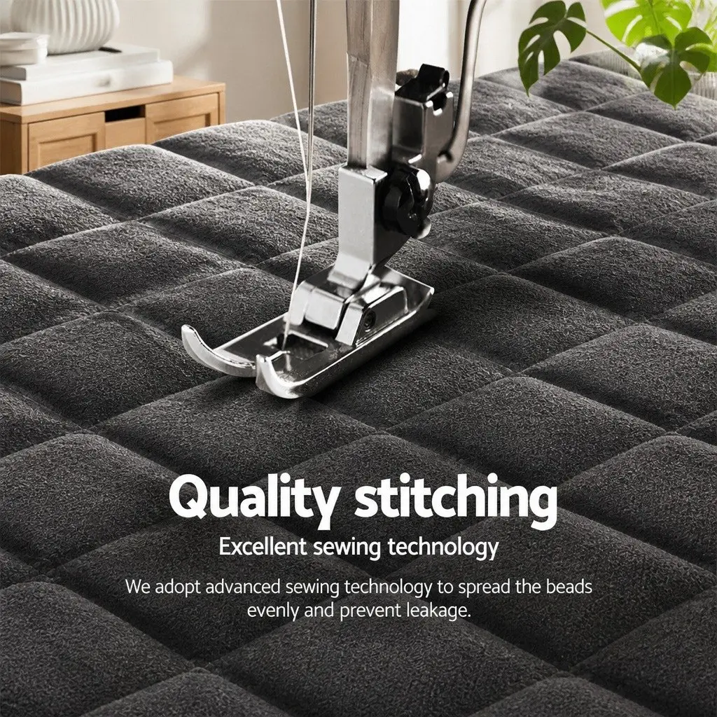 Faux Mink Quilt Charcoal Super King Size Double-Sided Winter Bedding with High-Density Polyester Filling and Baffle Box Construction