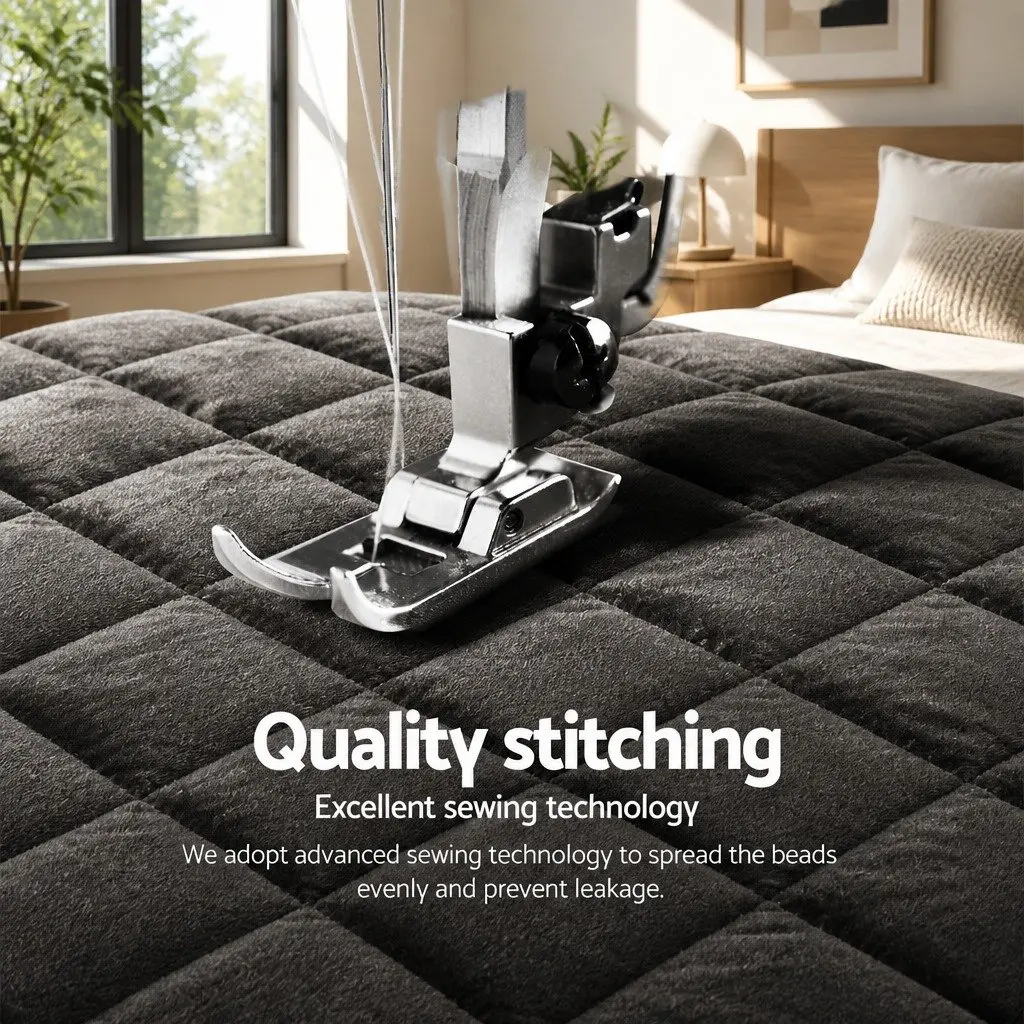 Faux Mink Quilt Charcoal Double Soft Warm Winter Weight Bedding Set