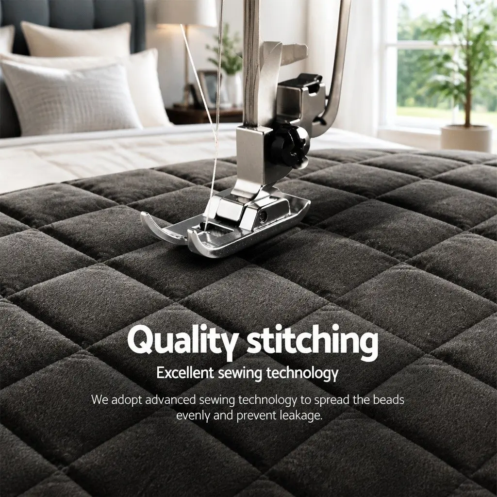 Faux Mink Quilt Charcoal King Size Double-Sided Winter Weight Thermo-Regulating
